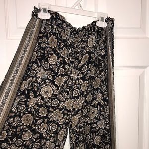 American Eagle flower flare pants